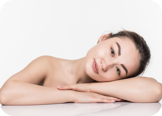 Women Smiling at the camera after getting radiofrequency face treatment